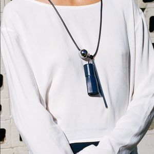 BUILDING BLOCK Tassel and Pen Necklace